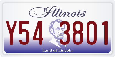 IL license plate Y543801