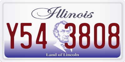 IL license plate Y543808