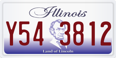IL license plate Y543812