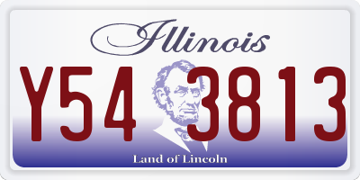 IL license plate Y543813