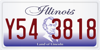 IL license plate Y543818