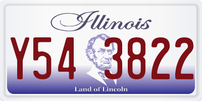 IL license plate Y543822