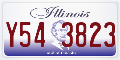 IL license plate Y543823