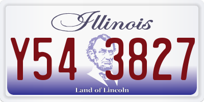 IL license plate Y543827