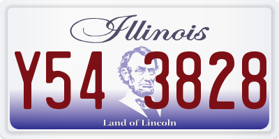IL license plate Y543828