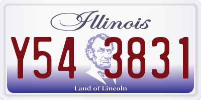 IL license plate Y543831