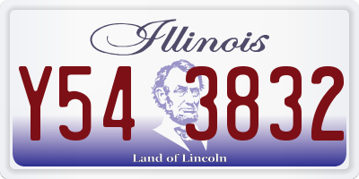 IL license plate Y543832