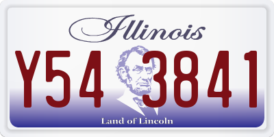 IL license plate Y543841