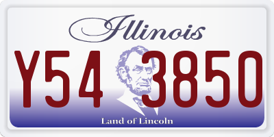 IL license plate Y543850