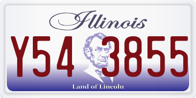 IL license plate Y543855