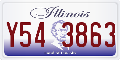 IL license plate Y543863
