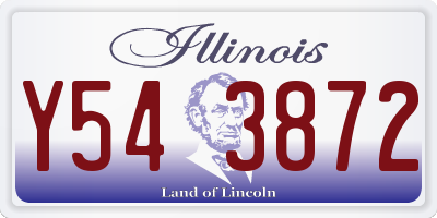 IL license plate Y543872