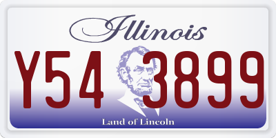 IL license plate Y543899