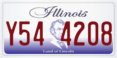 IL license plate Y544208