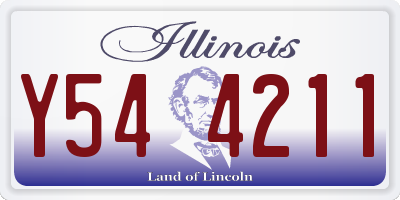 IL license plate Y544211