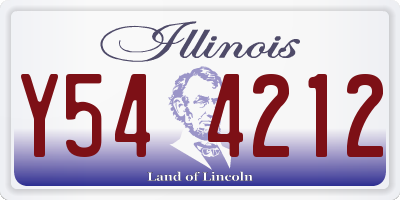 IL license plate Y544212