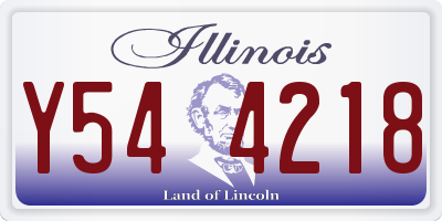 IL license plate Y544218