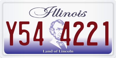 IL license plate Y544221