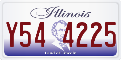 IL license plate Y544225