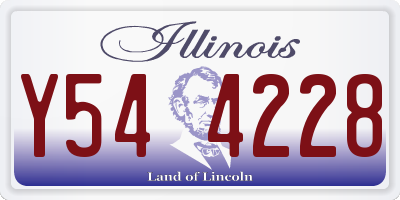 IL license plate Y544228