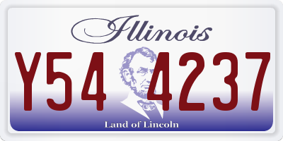 IL license plate Y544237