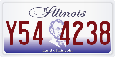 IL license plate Y544238