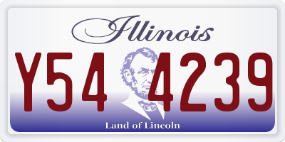 IL license plate Y544239