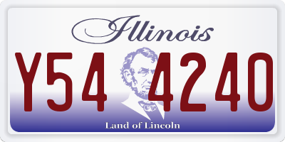 IL license plate Y544240
