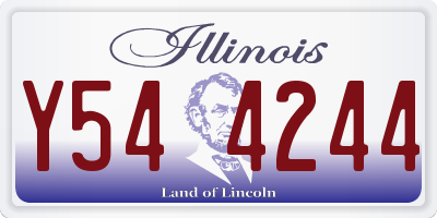 IL license plate Y544244
