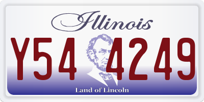 IL license plate Y544249