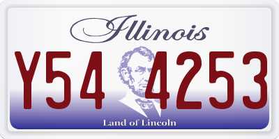 IL license plate Y544253