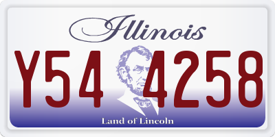 IL license plate Y544258