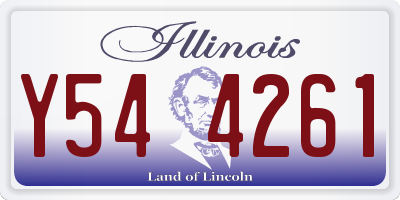 IL license plate Y544261