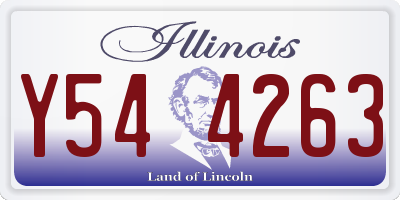 IL license plate Y544263