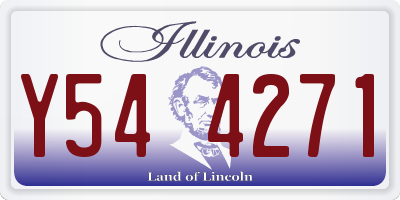 IL license plate Y544271