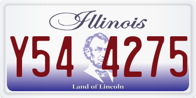 IL license plate Y544275