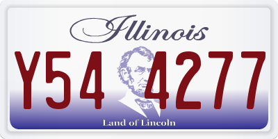 IL license plate Y544277
