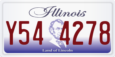 IL license plate Y544278
