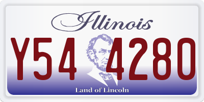 IL license plate Y544280