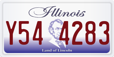 IL license plate Y544283