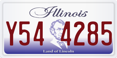 IL license plate Y544285