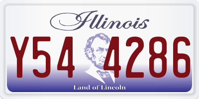 IL license plate Y544286