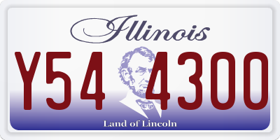 IL license plate Y544300