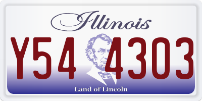 IL license plate Y544303
