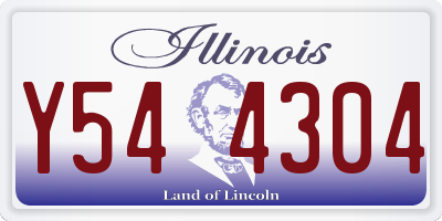 IL license plate Y544304
