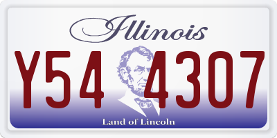 IL license plate Y544307