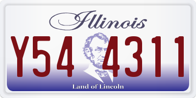 IL license plate Y544311