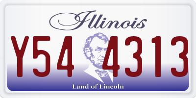 IL license plate Y544313