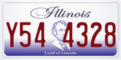 IL license plate Y544328