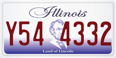 IL license plate Y544332